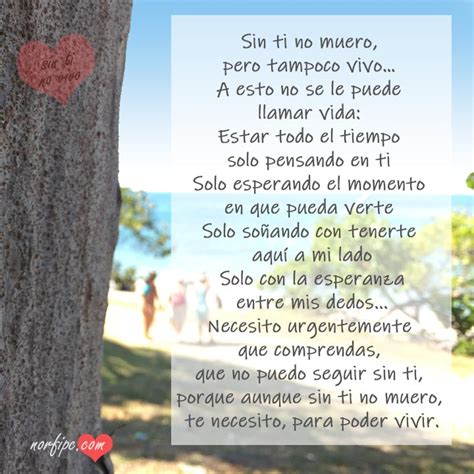 Sin ti no vivo. Poemas para un amor urgente y desesperado