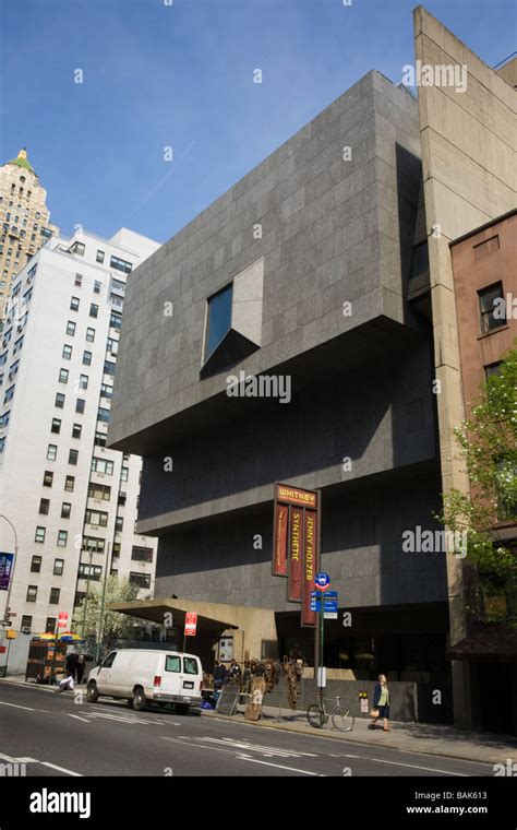 Whitney Museum of Art exterior by Marcel Breuer New York City Stock ...