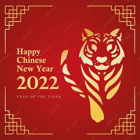 Premium Vector | Chinese new year template abstract tiger zodiac sign ...