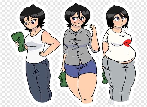 Female Weight Gain Animation