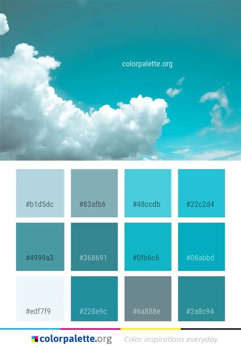 Sky Cloud Daytime Color Palette | colorpalette.org