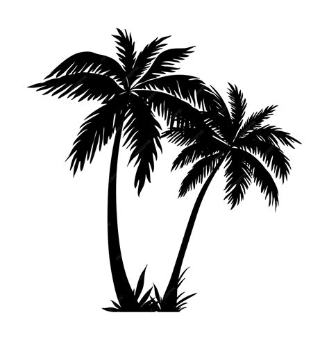 Palm tree silhouette | Premium AI-generated vector