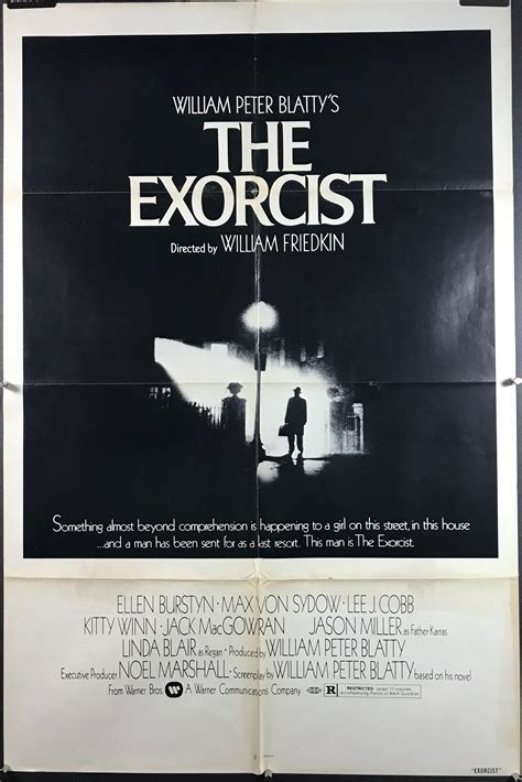 THE EXORCIST, Original "Black Style" Folded Movie Poster - Original Vintage Movie Posters