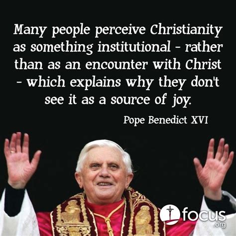 POPE BENEDICT XVI QUOTES ON JOY image quotes at relatably.com