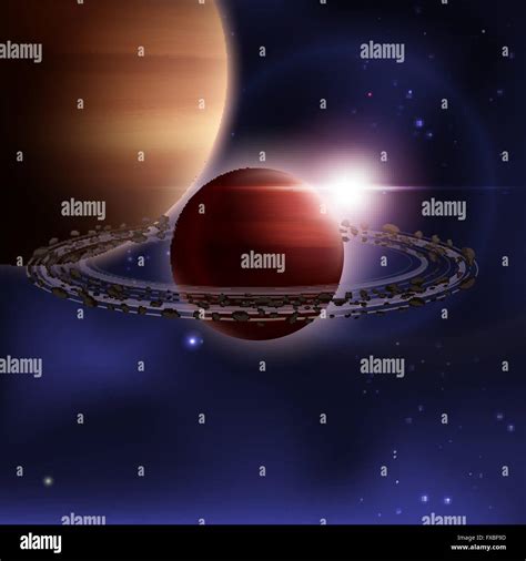 Space Realistic Illustration Stock Vector Image & Art - Alamy