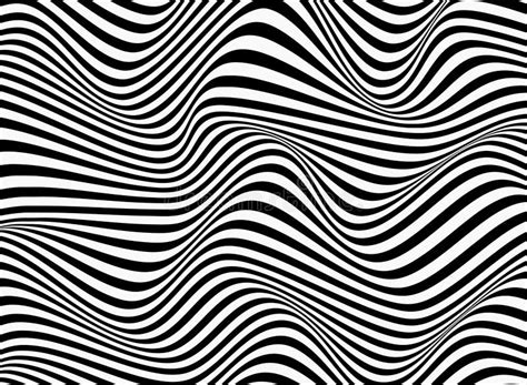 Abstract Background of Black and White Stripe Line Pattern Wavy Design Stock Vector ...