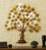 Buy Gold Metal Buddha Tree With Led Wall Art Online | KRAPHY