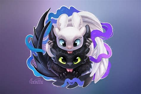 Toothless and Light Fury Wallpapers - Top Free Toothless and Light Fury ...