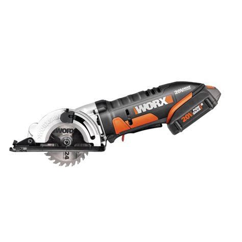 パワーサー WORX WX427L 6A 4-1/2" Compact Circular Saw， Hand-Held Corded Electric Circular Saw w/Laser ...