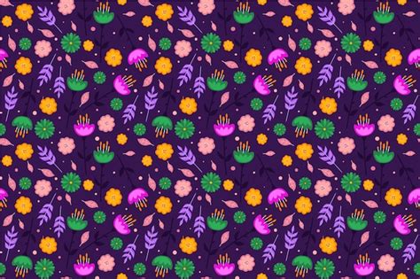 Salvapantallas con estampado floral ditsy colorido | Vector Gratis