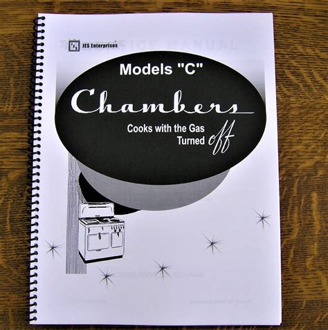 Chambers Model c Gas Stove Factory Service Manual Hard Copy Only - Etsy