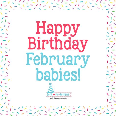 Happy Birthday February loves! • jeni ro designs