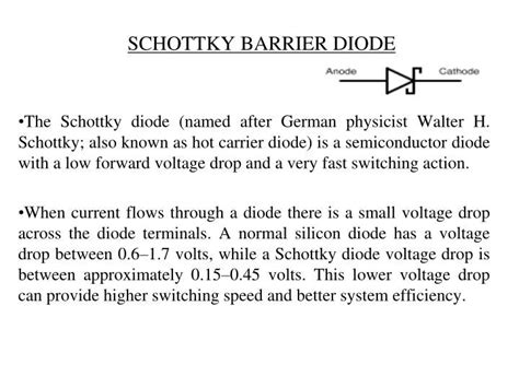 Symbol Of Schottky Barrier Diode