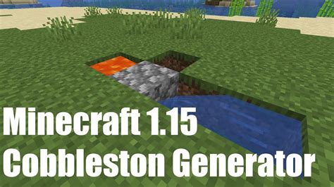 Minecraft 1.17 Easy Cobblestone Generator Tutorial - YouTube