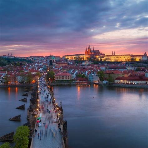 Enjoy beautiful views of the Prague Castle, the largest castle complex ...