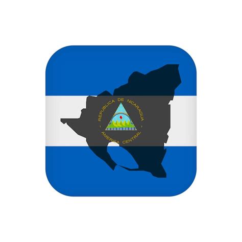 Premium Vector | Nicaragua flag official colors vector illustration