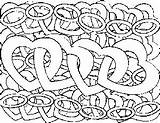 Heart Chains Coloring Page sketch template