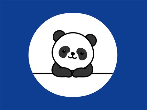 Blue Panda by pepperpot on Dribbble