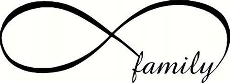 wall decal Infinity symbol Family design infinity infinite love ...