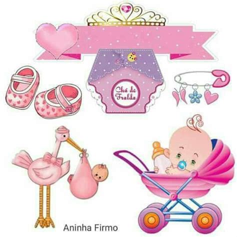 Baby Girl Free Printable Cake Toppers. - Oh My Baby!