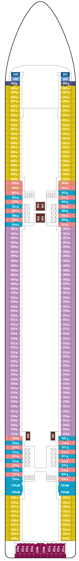 Norwegian Epic Deck plan & cabin plan