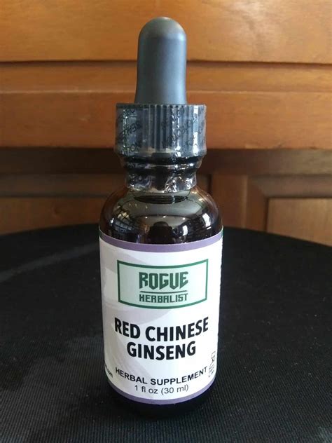 Red Chinese Ginseng Tincture 1oz. - Rogue Herbalist