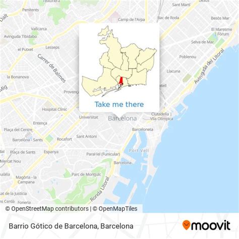 How to get to Barrio Gótico de Barcelona by bus, metro, train or Tramvia?