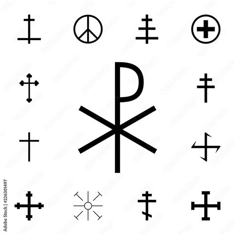 Cross of Constantine icon. Detailed set of cross. Premium graphic ...