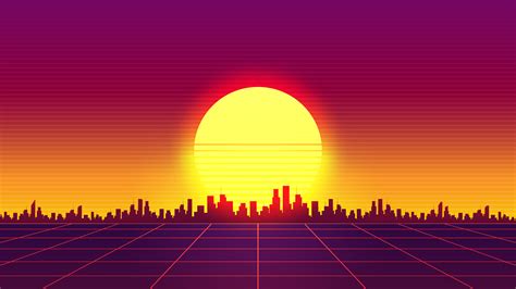 Retrowave City Dark Sunset 4k Wallpaper,HD Artist Wallpapers,4k Wallpapers,Images,Backgrounds ...