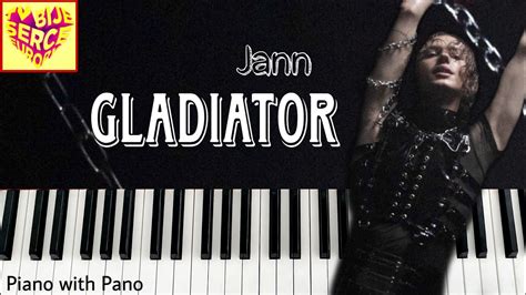 JANN - GLADIATOR ⛓️ | Tu bije serce Europy Poland 🇵🇱 | Piano Cover | Eurovision 2023 Chords ...