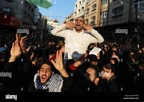 Jabalia, Gaza Strip, Palestinian Territory. 1st Feb, 2018. Palestinians participate in a ...