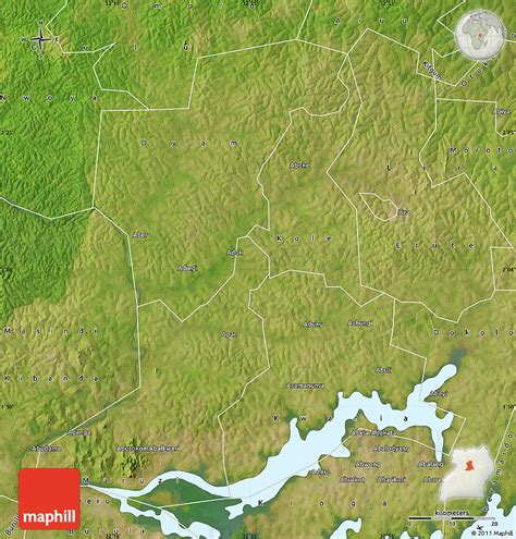 Satellite Map of Apac