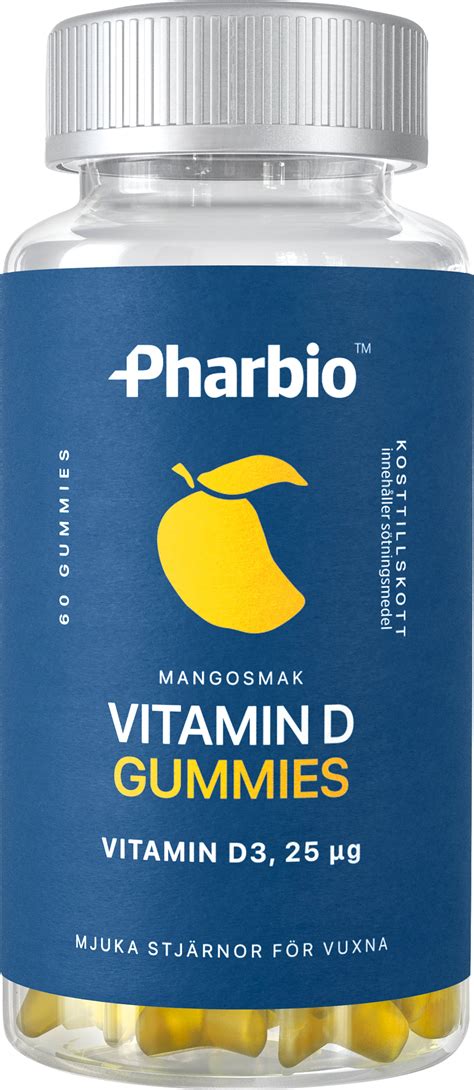 Köp Pharbio Vitamin D Gummies 60 tuggtabletter | Apohem