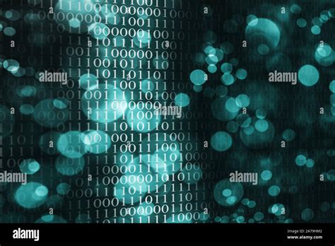 Green binary code as background Stock Photo - Alamy