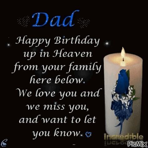 Happy Birthday In Heaven Happy Birthday Dad GIF - Happy Birthday In Heaven Happy Birthday Dad ...