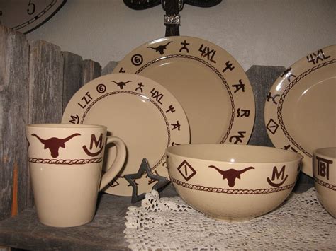 Cowboy dishes | Western dinnerware, Dinnerware, Ceramic dinnerware set