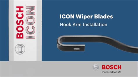 Bosch ICON: Hook Arm Wiper Blade Installation - YouTube