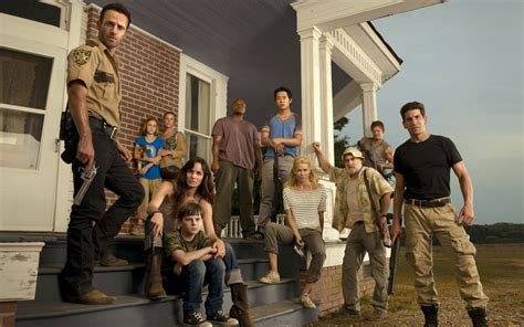 800x200 Resolution the walking dead, main characters, porch 800x200 ...