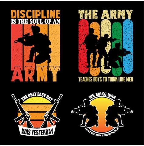 Premium Vector | Us army t shirt design bundle veteran t shirt quotes about military vintage