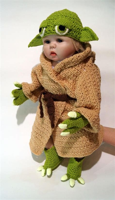 Star Wars Baby Yoda Costume Crochet PDF Pattern, Prop, Baby Crochet ...