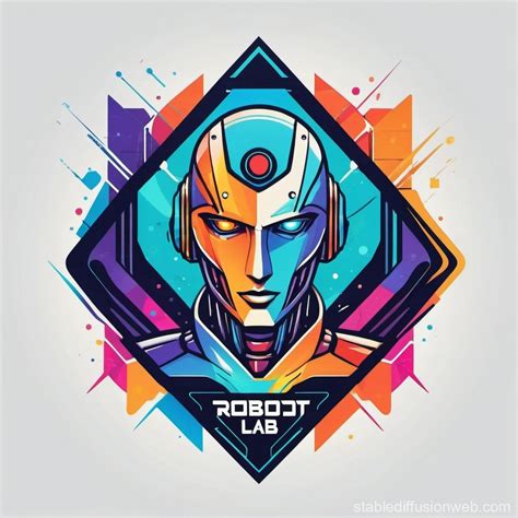 Vibrant Robot Lab Logo | Stable Diffusion Online