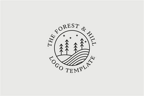 The Forest & Hill Logo Vector Icon Graphic by Dyn Studio · Creative Fabrica