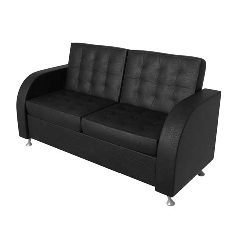 3D Black leather Sofa - TurboSquid 1946964