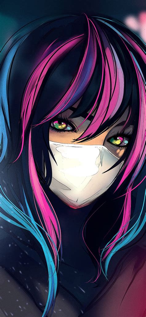 Female Anime Ninja Mask