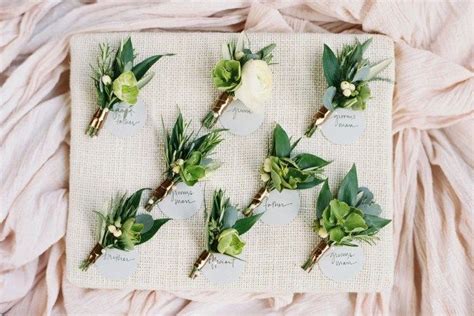 boutonniere | Wedding color palette inspiration, Green boutonniere ...