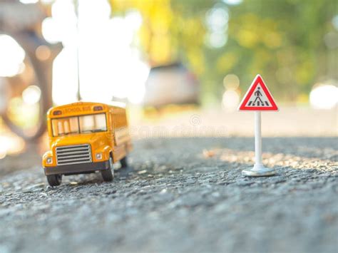 Yellow School Bus Plastic and Metal Toy Model Stock Photo - Image of ...