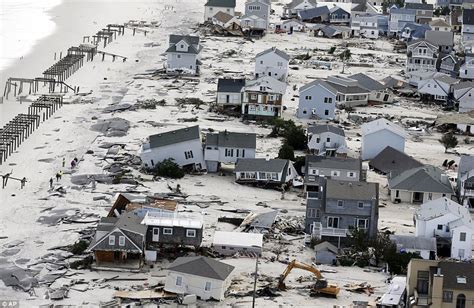 Hurricane Sandy: Terrifying picture taken from space shows the devastation wreaked on New Jersey ...