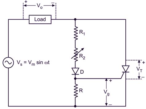 Resistance (R) Firing Circuit (or Triggering Circuit) of SCR (Thyristor ...