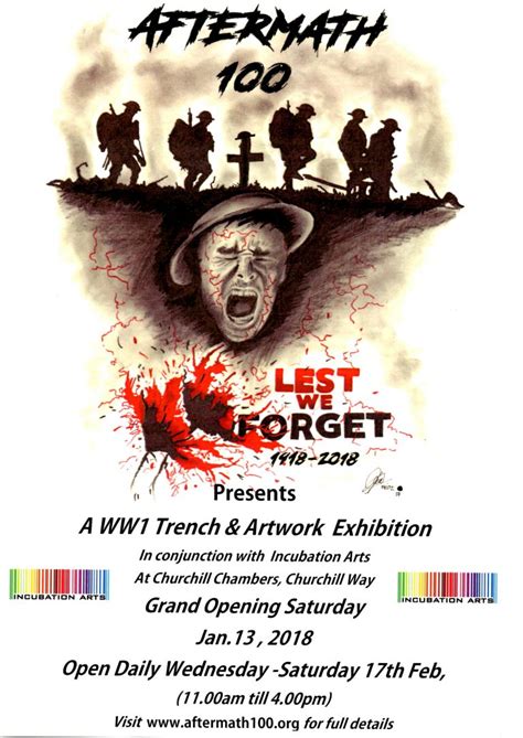 WW1 Trench Installation ‘Aftermath’ & Art Exhibition - Incubation Arts