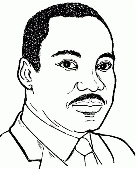 Printable Martin Luther King Jr Coloring Page